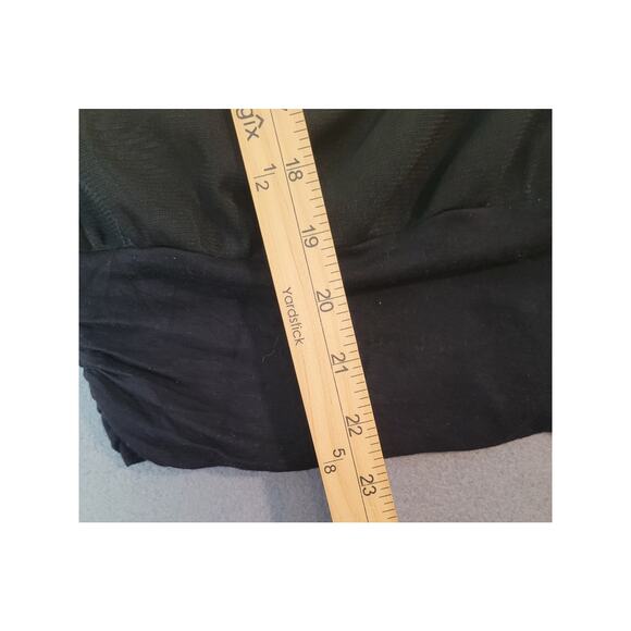 Y2K Ombre Butterfly One Shoulder Top Yellow Black Vintage Small - Picture 7 of 8